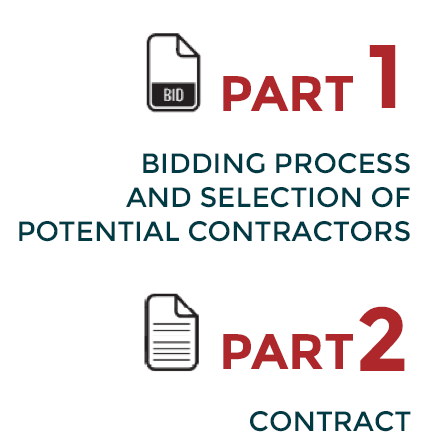 The Contract Guidance Tools is composed of two distinct sections